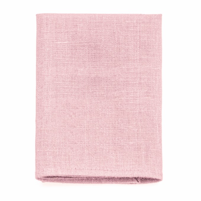 Linen dusty rose pocket square