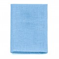 Linen light blue pocket square