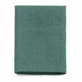 Linen forest green pocket square