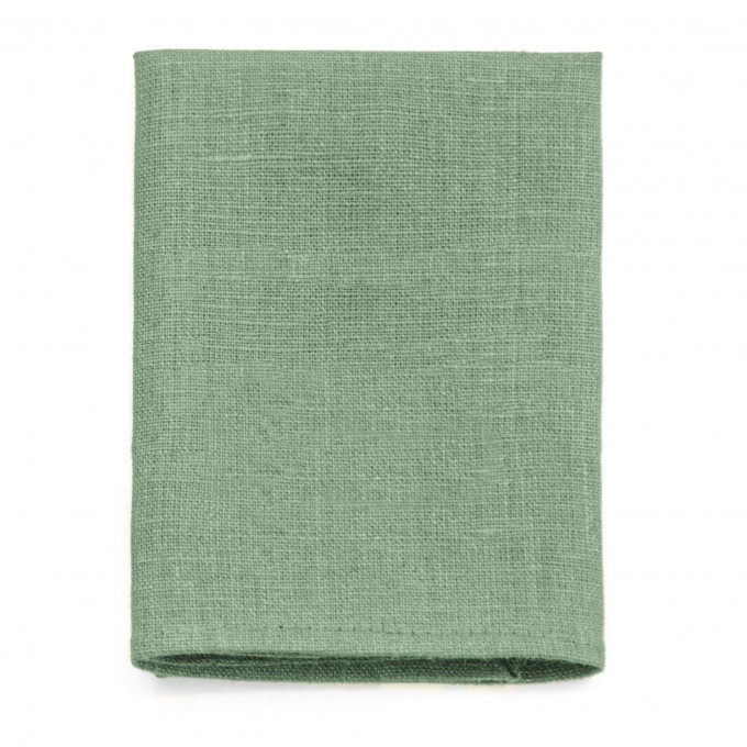 Linen sage green pocket square