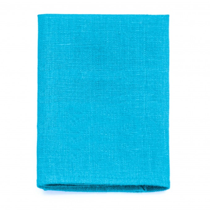 Linen turquoise pocket square4