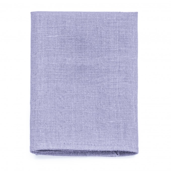 Linen light purple pocket square