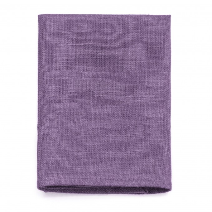 Linen mauve pocket square