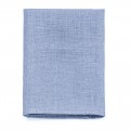 Linen dusty blue pocket square