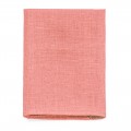 Linen coral pocket square