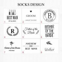 Burgundy (wine) mens dress socks with custom design
