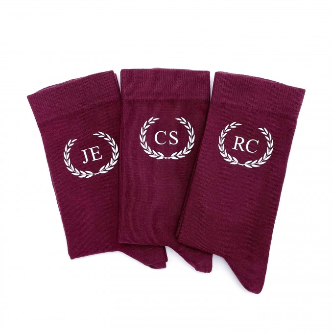 Wedding socks for groom, groomsman, best man with custom design