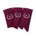 Burgundy (wine) customized socks with initials 