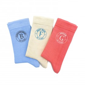 Wedding socks42 for groom, groomsman, best man with custom design