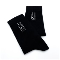 Black groomsman personalised socks23 with custom design