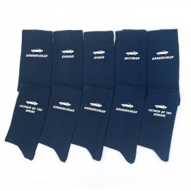 Navy blue socks38 or the groom with custom date