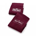 Burgundy groomsman wedding socks16 with custom design