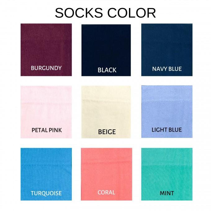 Navy blue wedding socks 