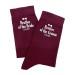 Burgundy socks for Father of the Bride, Groom, Grommsman