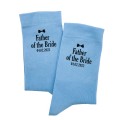 Light blue socks for Father of the Bride gift 