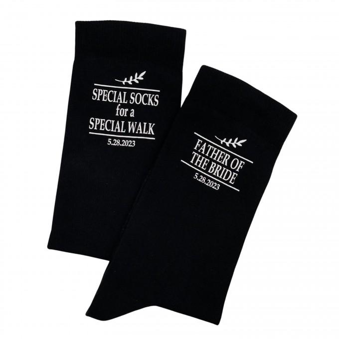 Black special socks for a special walk