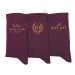 Burgundy wedding socks12 with custom design