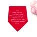 Red wedding handkerchief for dad