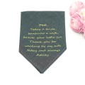 Charcoal gray handkerchief for dad gift