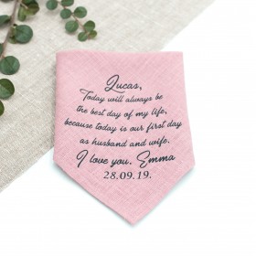 Dusty rose bride to groom handkerchief4