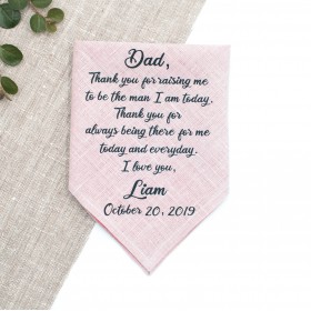 Blush pink handkerchief3 daughter for dad 