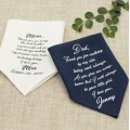 Set of 2 handkerchiefs for parents on wedding day