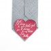 Wedding tie patch father of the bride gift