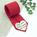 Wedding tie patch gift for groom