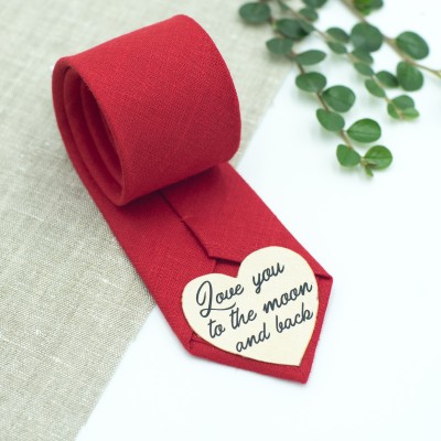 Wedding tie patch gift for groom