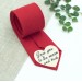 Wedding tie patch gift for groom