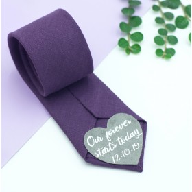 Groom tie patch3 - our forever starts today