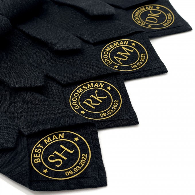 Personalized Ties for Best Man, Groomsmen, Usher Proposal Gift