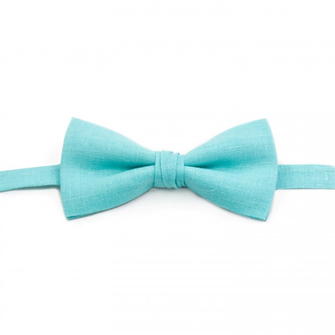 Linen mint (spa) bow tie