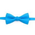 Linen turquoise (malibu) bow tie