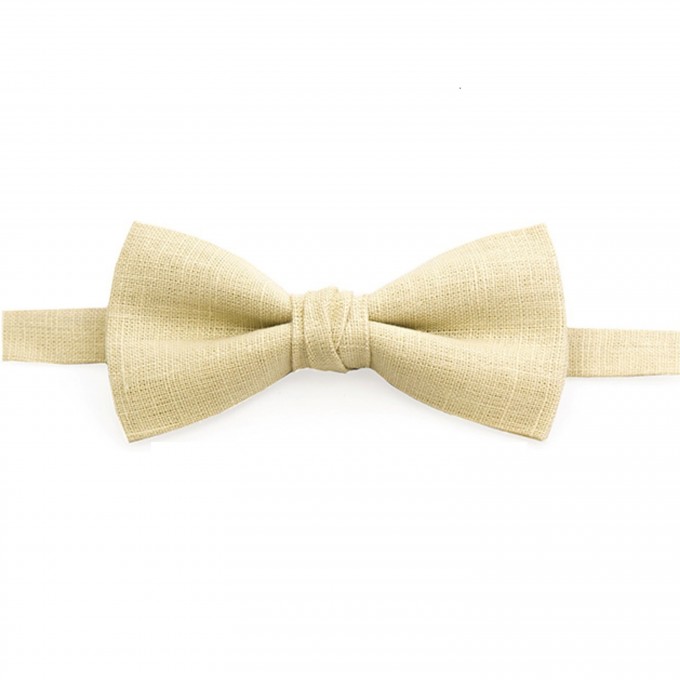 Beige (champagne) bow tie