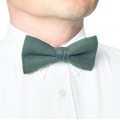 Linen forest green (hunter green) bow ties