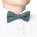 Linen forest green (hunter green) bow ties