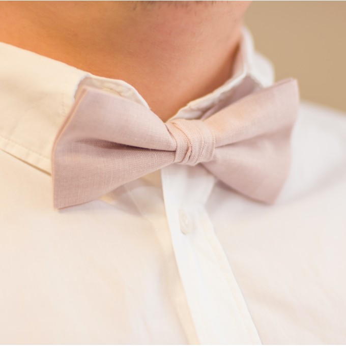 Blush pink (cameo) bow tie