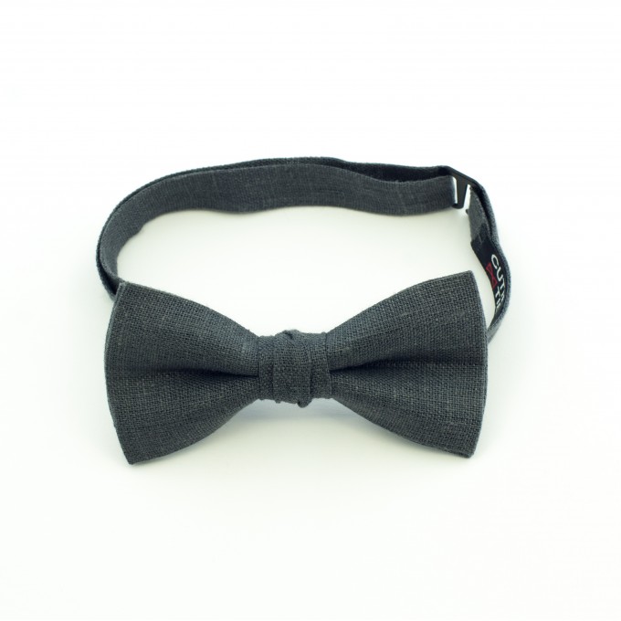 Charcoal gray (pewter/steel gray) bowtie
