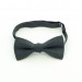 Linen charcoal gray (pewter/steel gray) bowtie