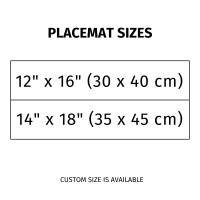 Black linen placemats