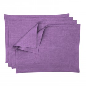 Dusty blue linen placemats