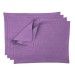 Dusty blue linen placemats