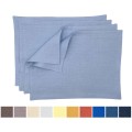 Dusty blue linen placemats