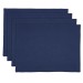 Navy blue linen double-sided place mats