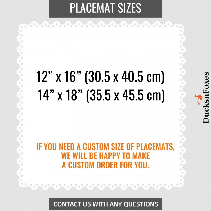Royal blue linen placemats