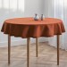 Burnt orange linen tablecloth in square, rectangle shape 
