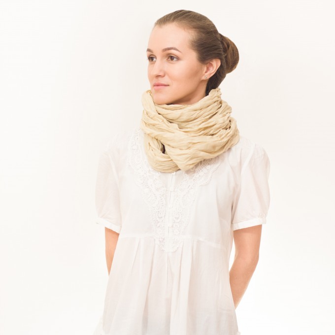 Beige scarf