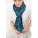 Teal blue scarf