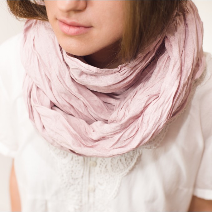 Blush pink scarf